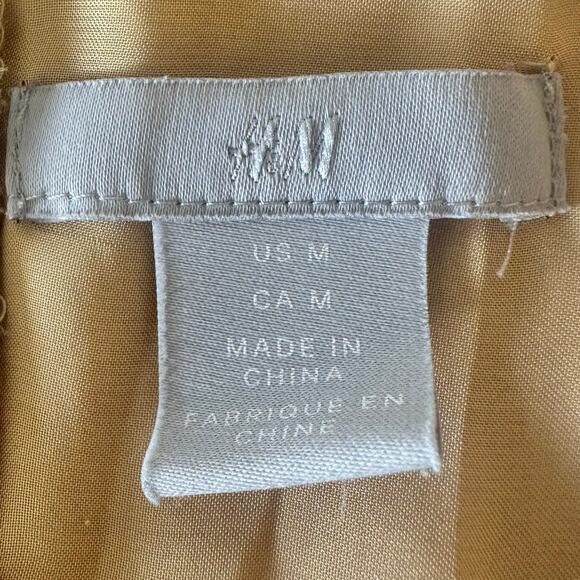 H&M Chiffon Ruffle Mini Dress Hi-Low Hem Medium - Picture 9 of 10